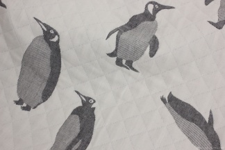 Стёганое полотно бланкет Пингвины