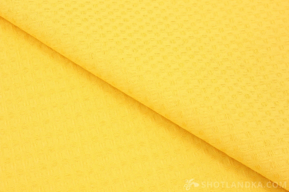 Вафельное полотно халатное ГОСТ 150см желтый