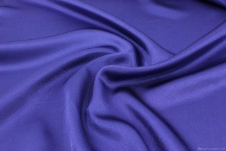 Креп атлас фиолетово-синий