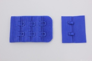 Застёжка для бюстгальтера тканевая 32мм 3-2 ярко-синий