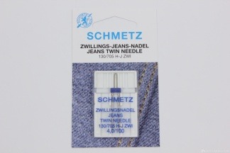 Игла Schmetz двойная джинс 130/705 H-J ZWI (1шт) 4,0/100