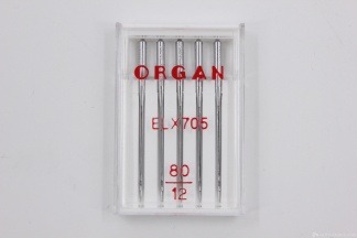Иглы Organ для распошивальных машин ELX705 (5 шт) 80/12