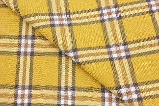 Шотландка костюмная классика с шерстью желтый