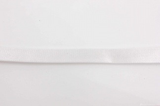 Резина бельевая атласная с силиконом 12мм Белый