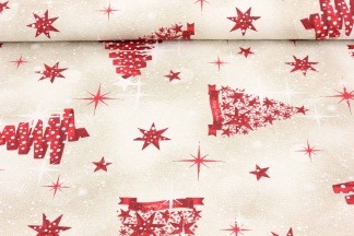 Ткань интерьерная ZARA HOME с люрексом 280см Новогодняя елка