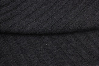 Вязаное шерстяное полотно чёрный