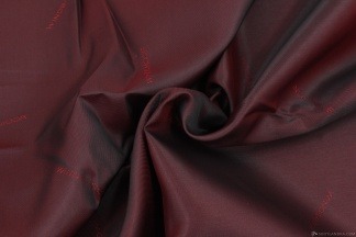Подкладочная ткань жаккард тёмное бордо
