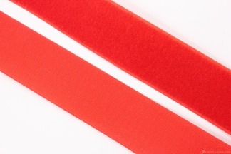Контактная лента (липучка) 50 мм красный