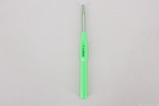 ЭМ Крючок для вязания металл с пластиковой ручкой 14см (4,5мм)