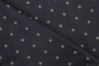 Сорочечная ткань Deli 100% египетский хлопок тёмно-синий