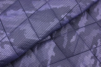 Курточная дублированная термофином набивная сине-фиолетовый