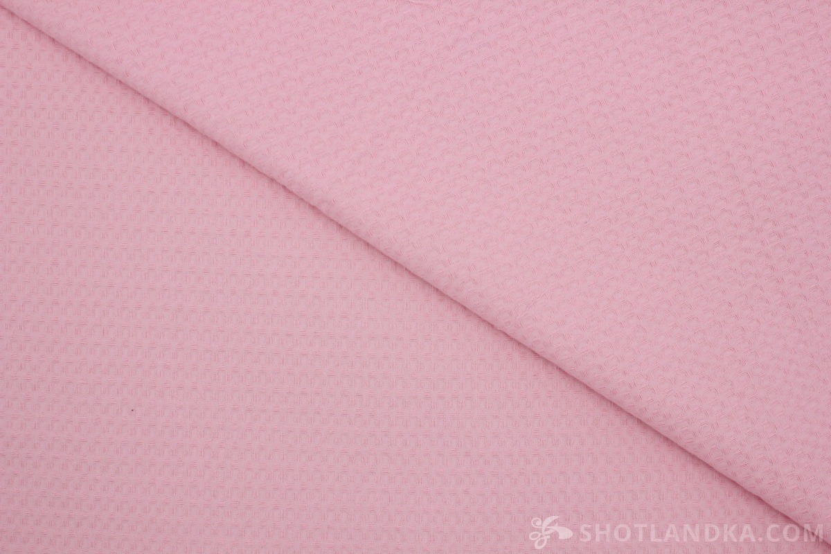 Вафельное полотно халатное ГОСТ 150см розовый
