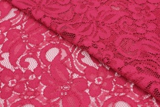 Кружевное полотно коллекционное QUORUM ярко-розовый
