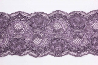 Кружево бордюрное эластичное 6-8см Италия Фиолетовый