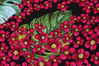 Вискоза плательная штапель цветочная россыпь 