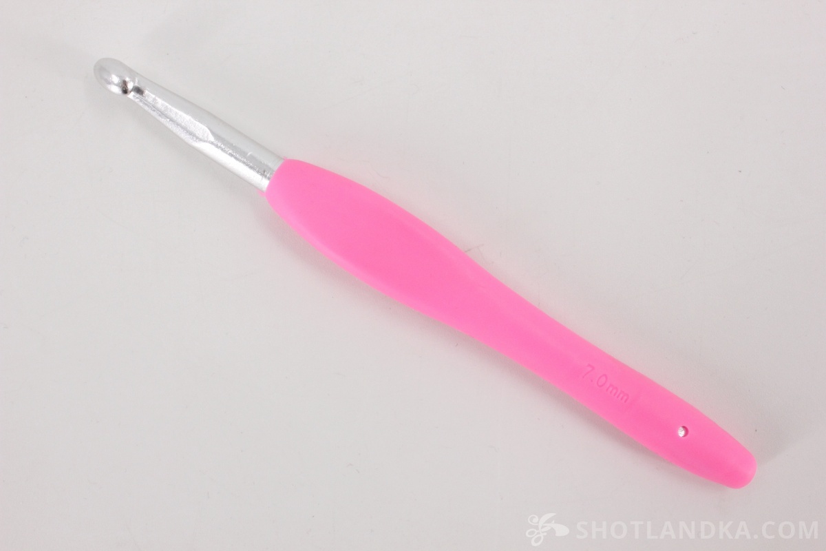 Крючок для вязания с резиновой ручкой