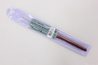 6460ГМ Крючок для вязания металл с пластиковой ручкой 14см (1,9мм)