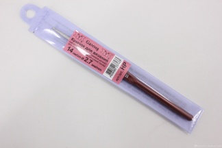6460ГМ Крючок для вязания металл с пластиковой ручкой 14см (2,7мм)
