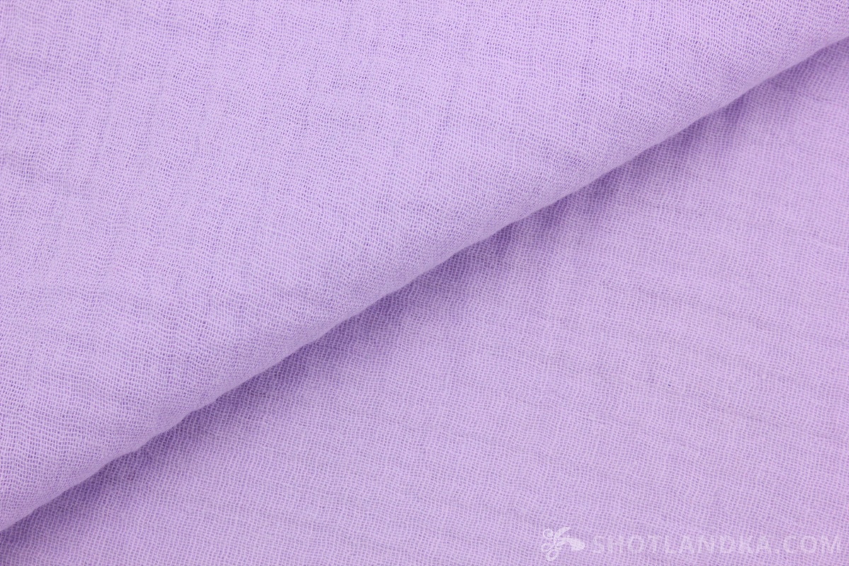Муслин хлопковый крэш лаванда Муслин хлопковый крэш лаванда